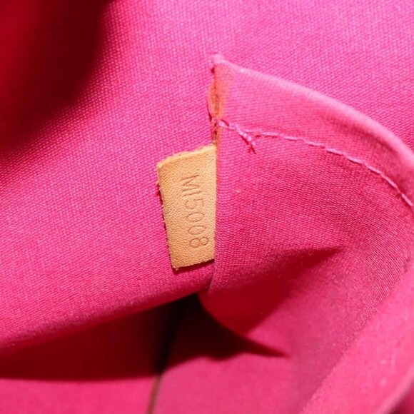 LOUIS VUITTON Monogram Vernis Alma GM Hand Bag Rose Pop - Picture 15 of 16